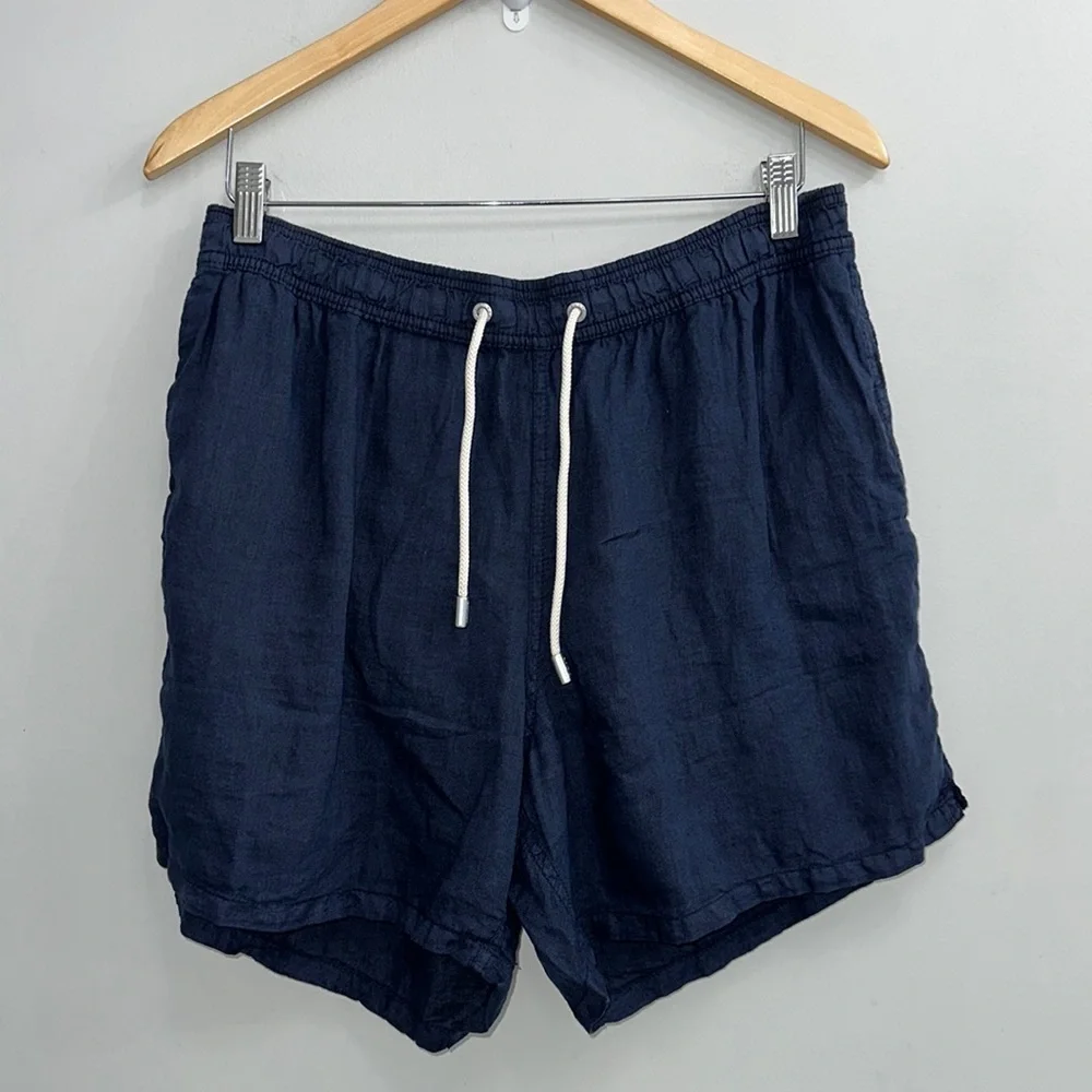 MC2 Saint Barth Gustavia linen shorts navy